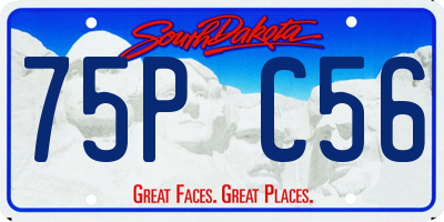 SD license plate 75PC56