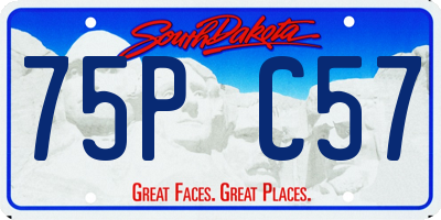 SD license plate 75PC57