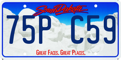 SD license plate 75PC59