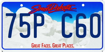 SD license plate 75PC60