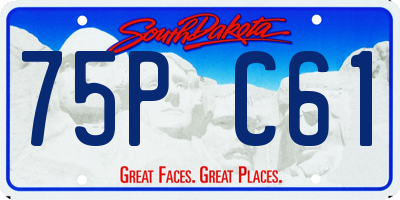SD license plate 75PC61