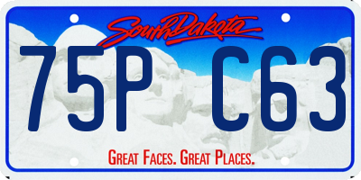 SD license plate 75PC63