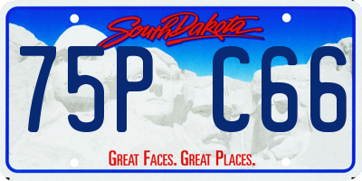 SD license plate 75PC66