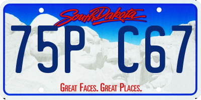 SD license plate 75PC67