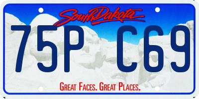 SD license plate 75PC69