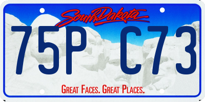 SD license plate 75PC73