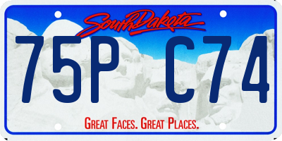 SD license plate 75PC74