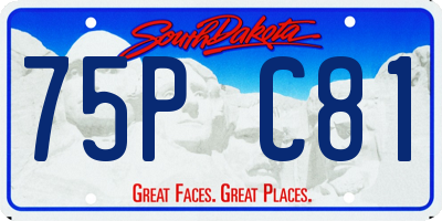 SD license plate 75PC81