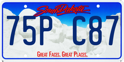 SD license plate 75PC87