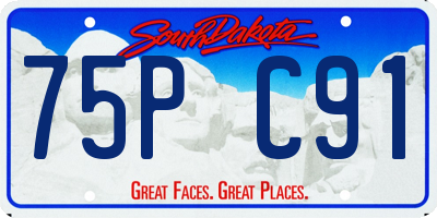 SD license plate 75PC91