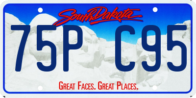 SD license plate 75PC95