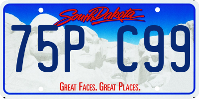 SD license plate 75PC99