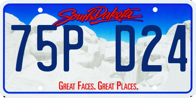 SD license plate 75PD24
