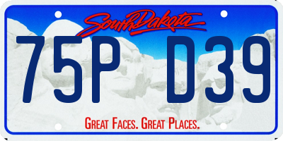 SD license plate 75PD39