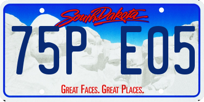 SD license plate 75PE05