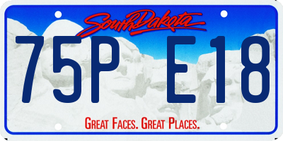 SD license plate 75PE18