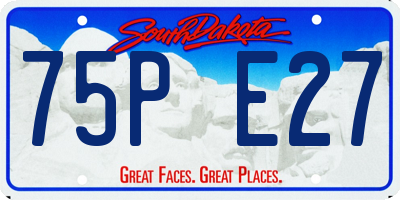 SD license plate 75PE27