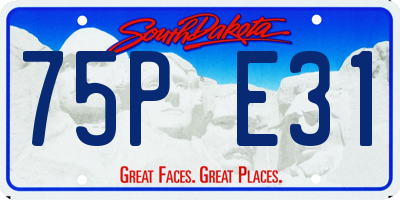 SD license plate 75PE31