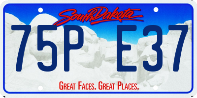 SD license plate 75PE37