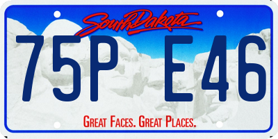 SD license plate 75PE46