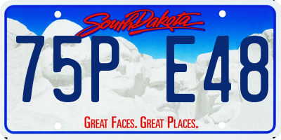 SD license plate 75PE48