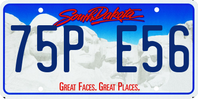 SD license plate 75PE56