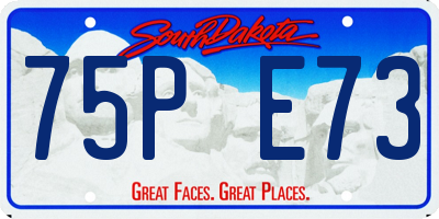 SD license plate 75PE73