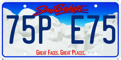SD license plate 75PE75