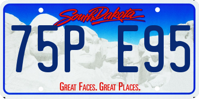 SD license plate 75PE95