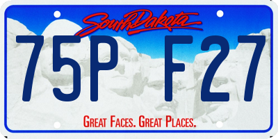 SD license plate 75PF27