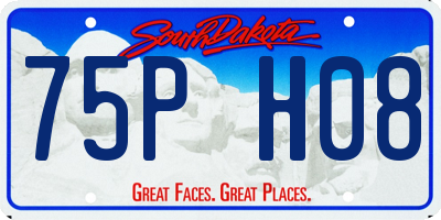 SD license plate 75PH08