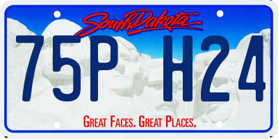 SD license plate 75PH24