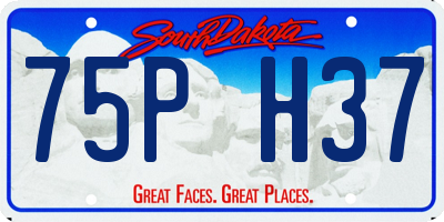 SD license plate 75PH37