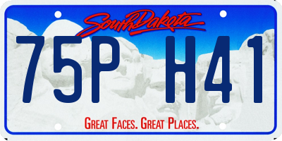 SD license plate 75PH41