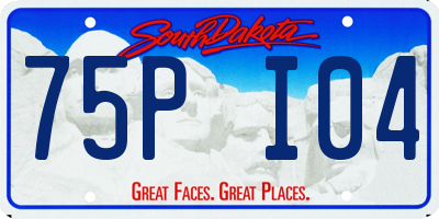 SD license plate 75PI04