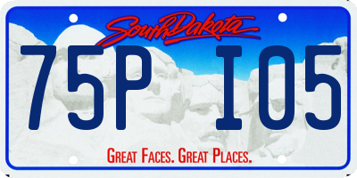 SD license plate 75PI05