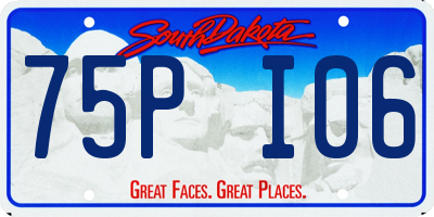 SD license plate 75PI06