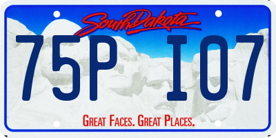 SD license plate 75PI07