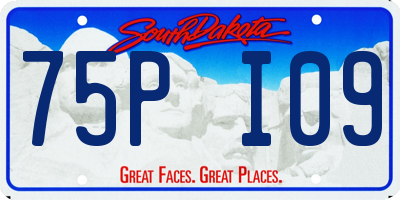SD license plate 75PI09