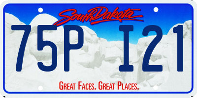 SD license plate 75PI21