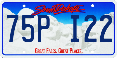 SD license plate 75PI22
