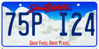 SD license plate 75PI24