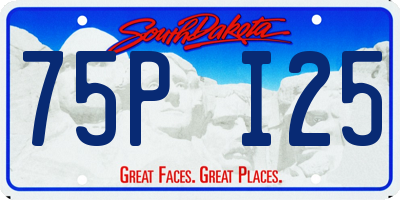 SD license plate 75PI25