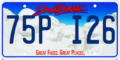 SD license plate 75PI26