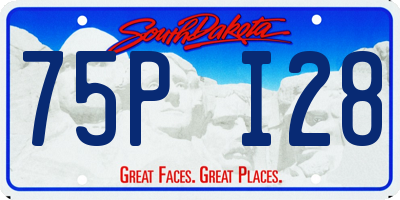 SD license plate 75PI28