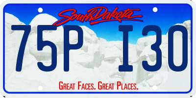 SD license plate 75PI30