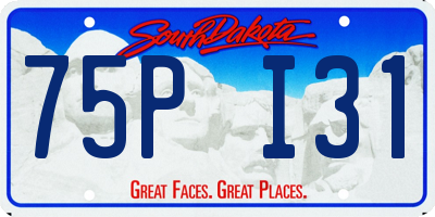 SD license plate 75PI31