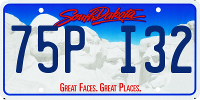 SD license plate 75PI32