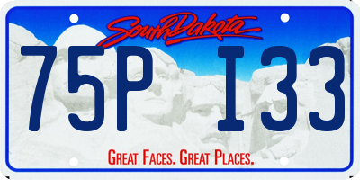 SD license plate 75PI33