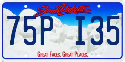 SD license plate 75PI35